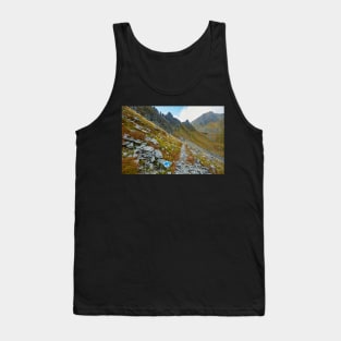 Hiking trail in the mountains Tank Top